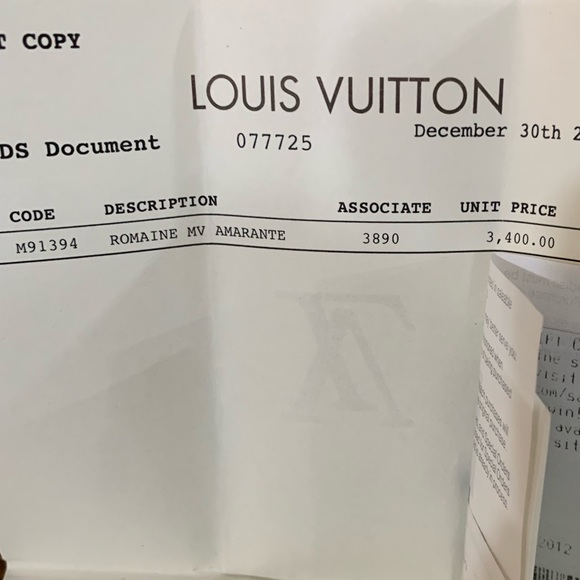 Louis Vuitton Romaine MV Amaranthe - Picture 8 of 9